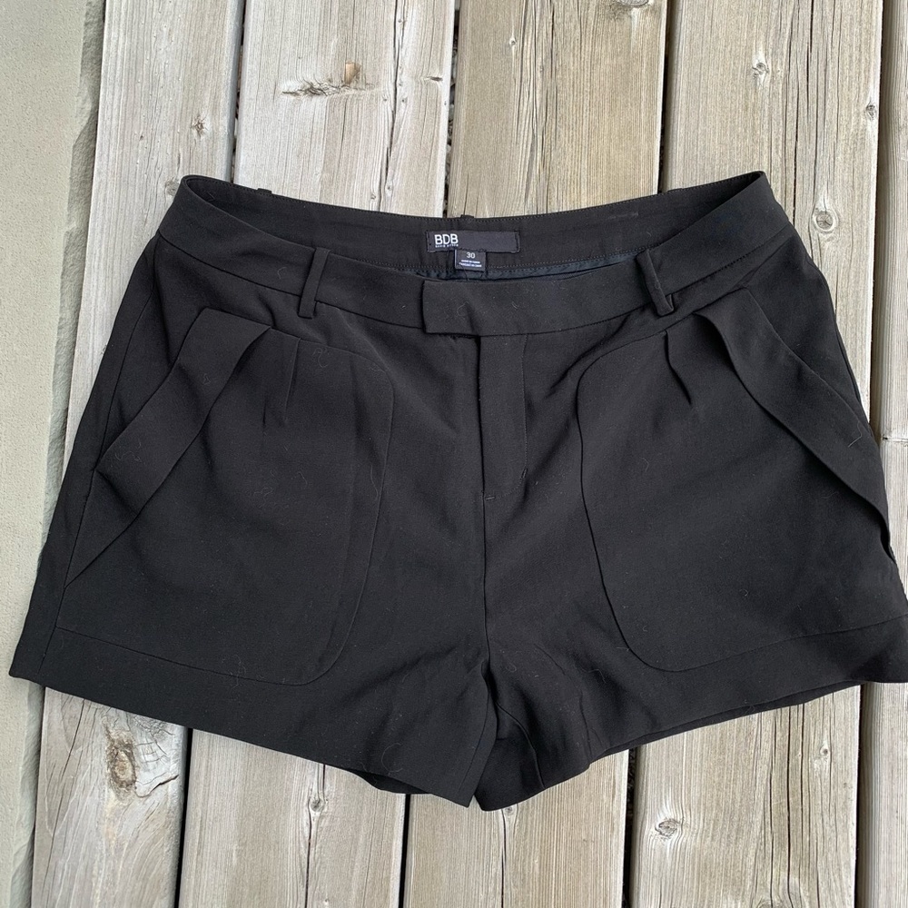 David Bitton Short Lined Black Shorts Size 30